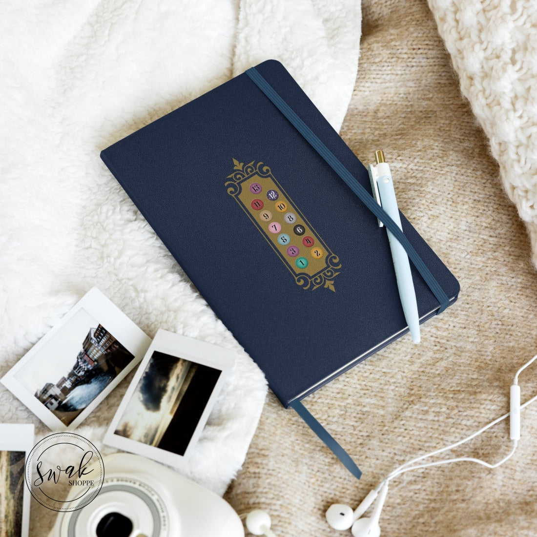Bejeweled Elevator Button Hardcover Bound Notebook