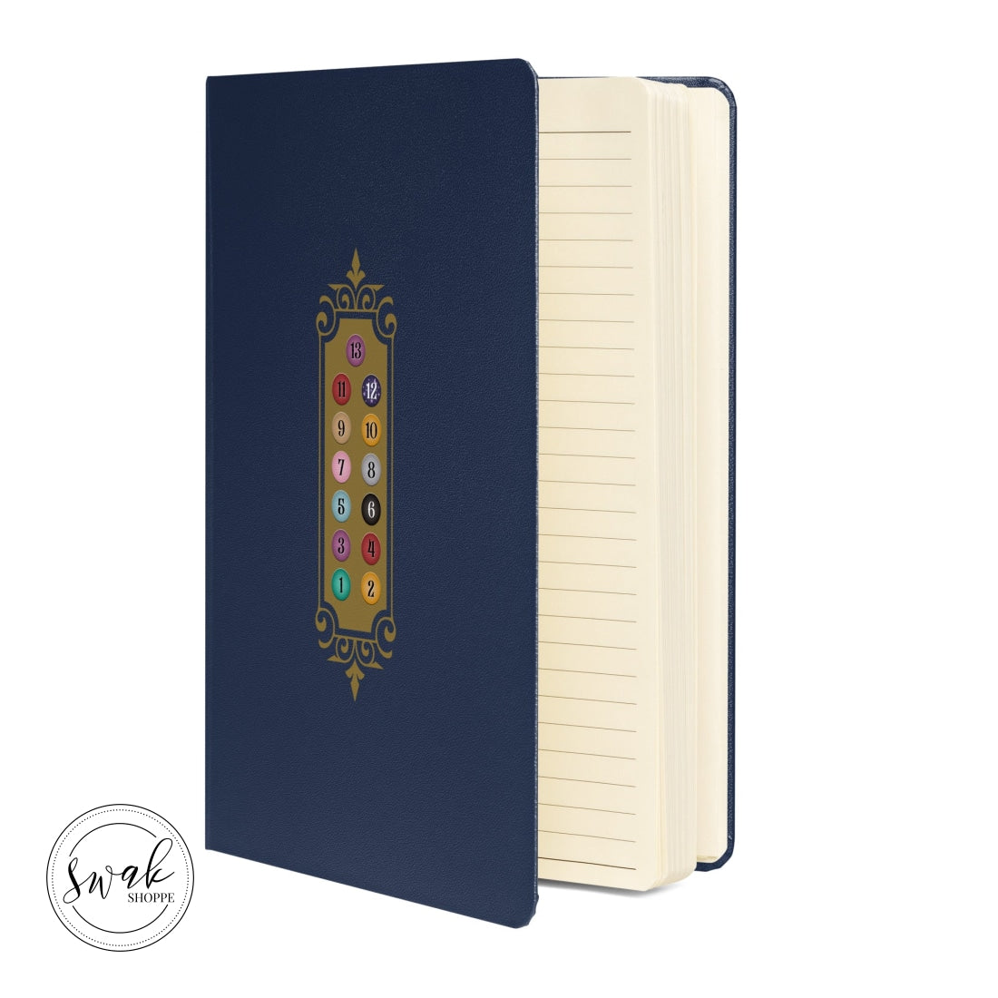 Bejeweled Elevator Button Hardcover Bound Notebook