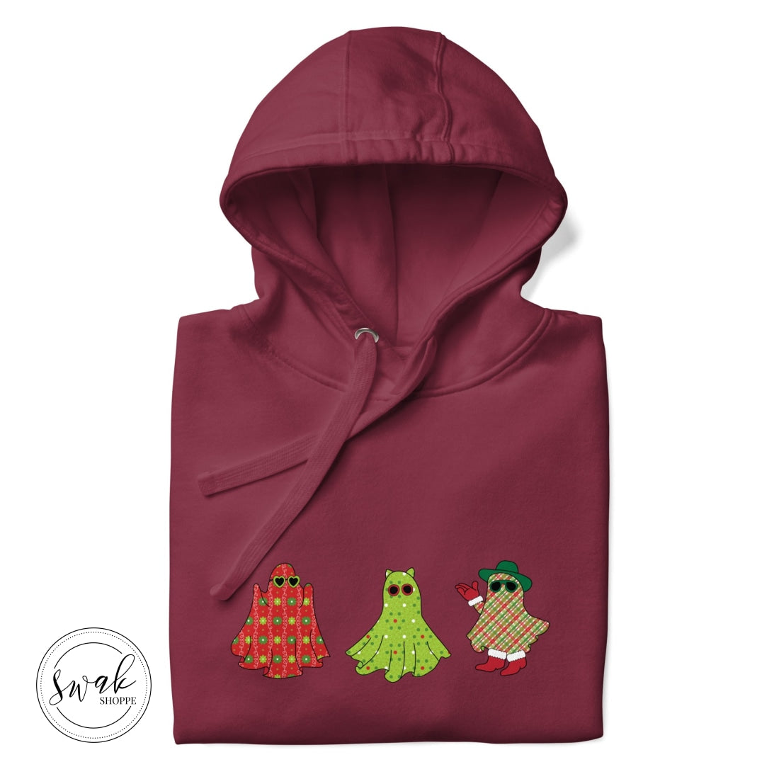 Holiday Festive Ghosts Unisex Hoodie