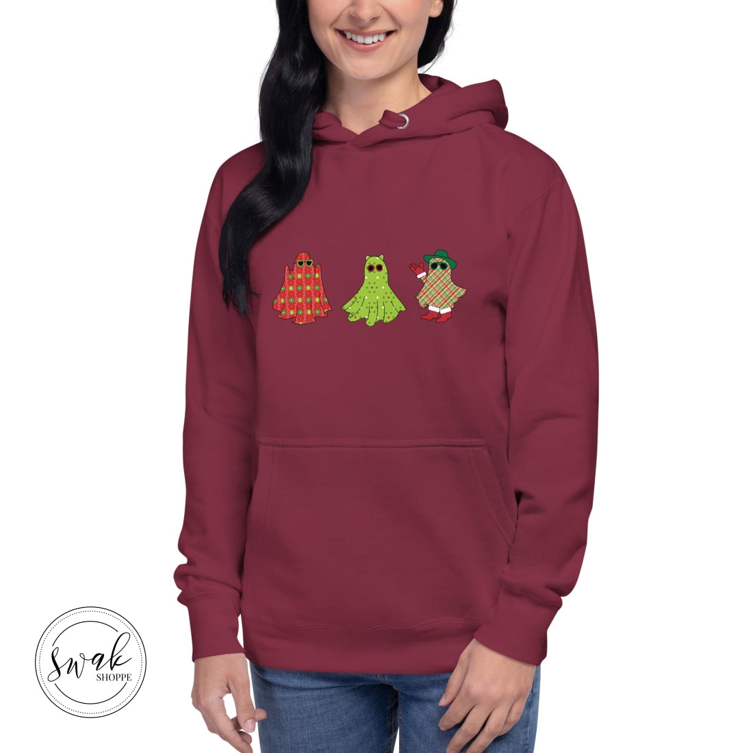Holiday Festive Ghosts Unisex Hoodie
