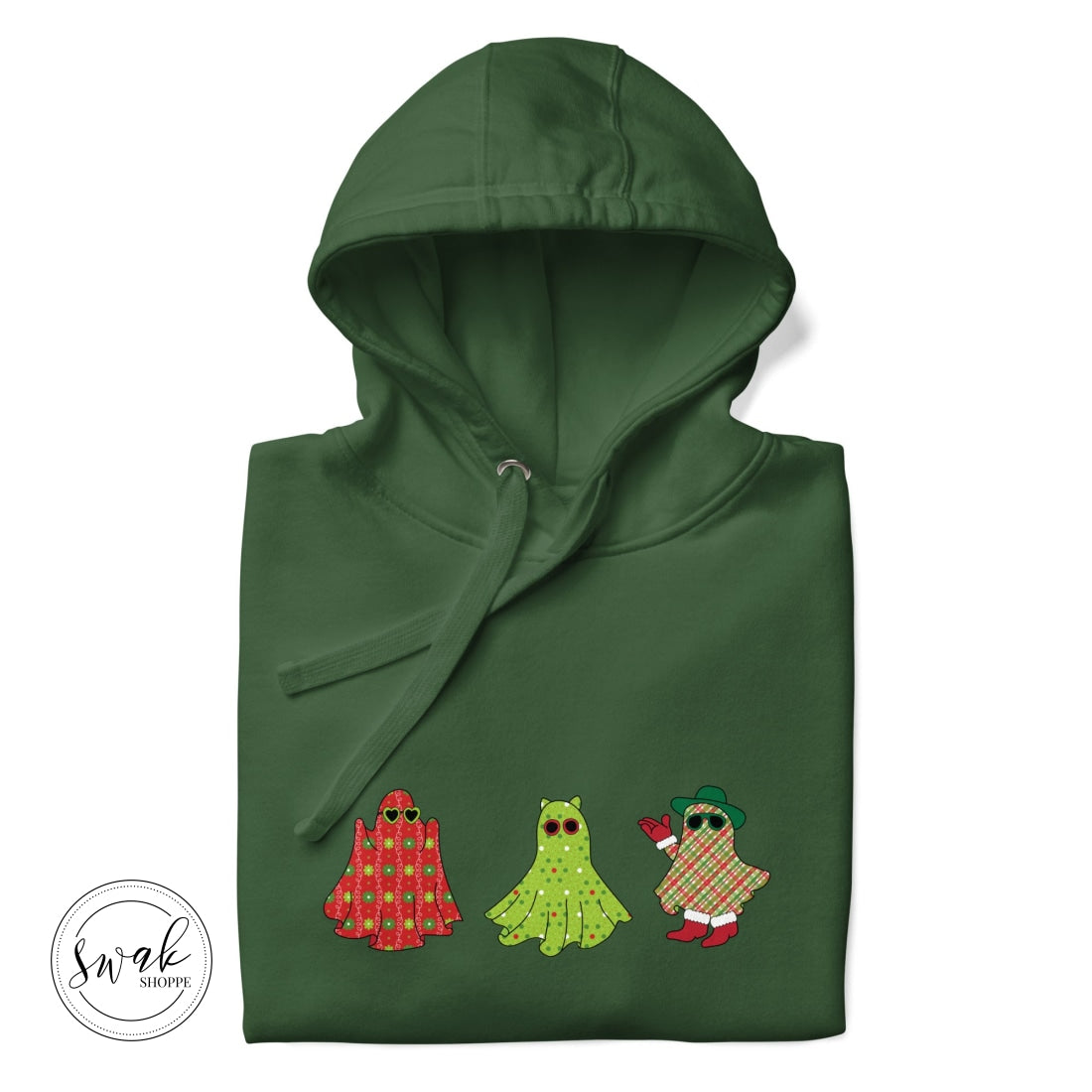 Holiday Festive Ghosts Unisex Hoodie