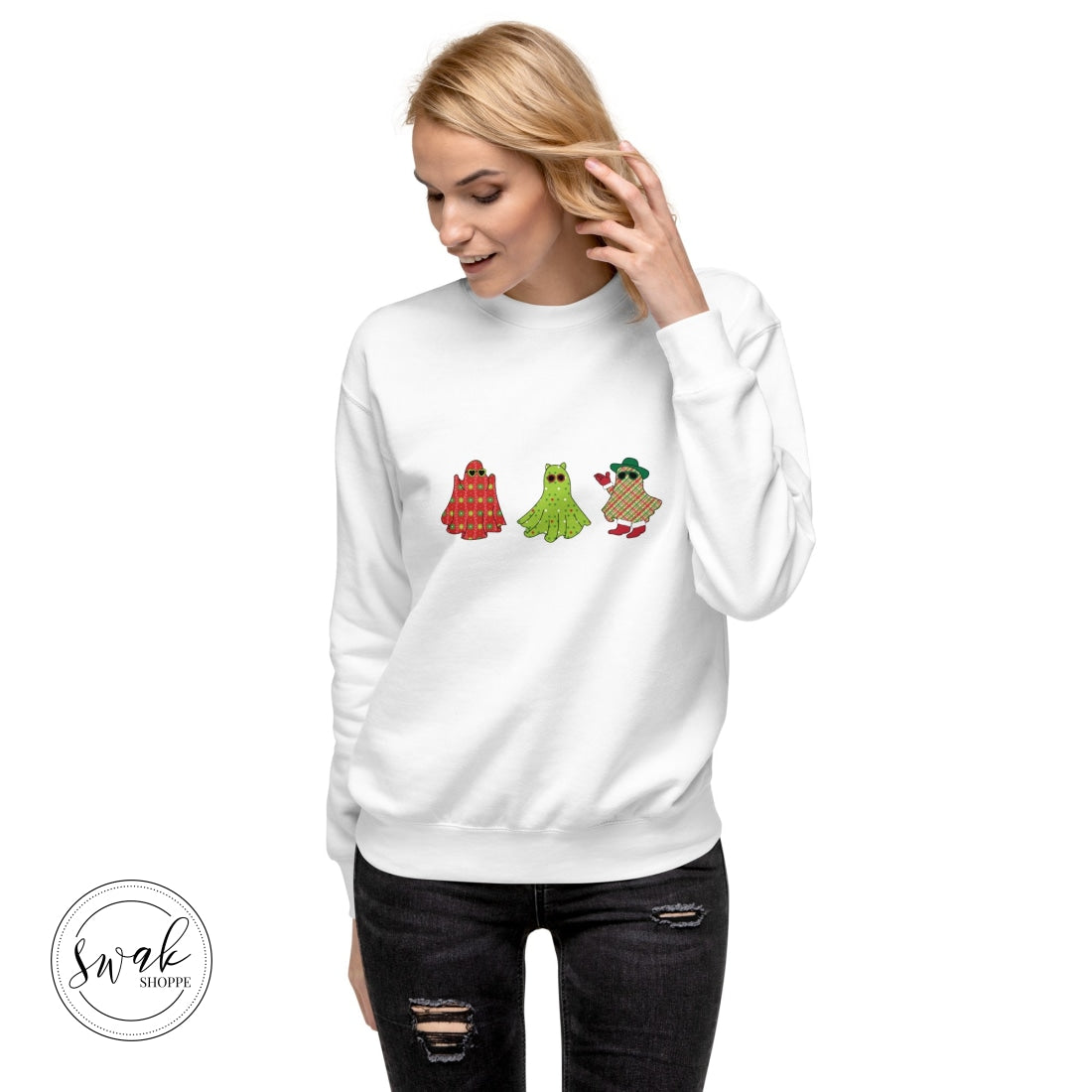 Holiday Festive Ghosts Unisex Premium Sweatshirt