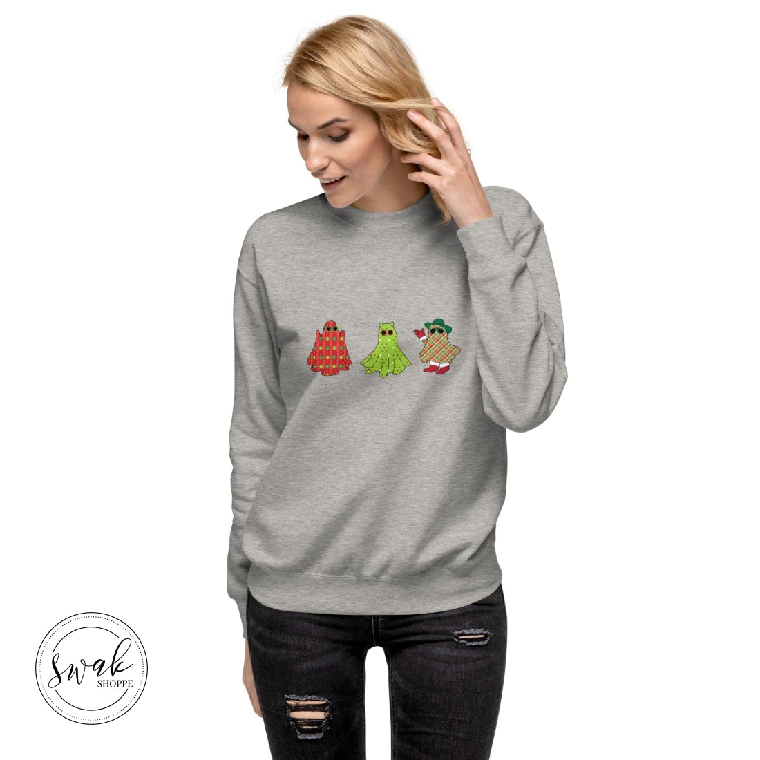 Holiday Festive Ghosts Unisex Premium Sweatshirt