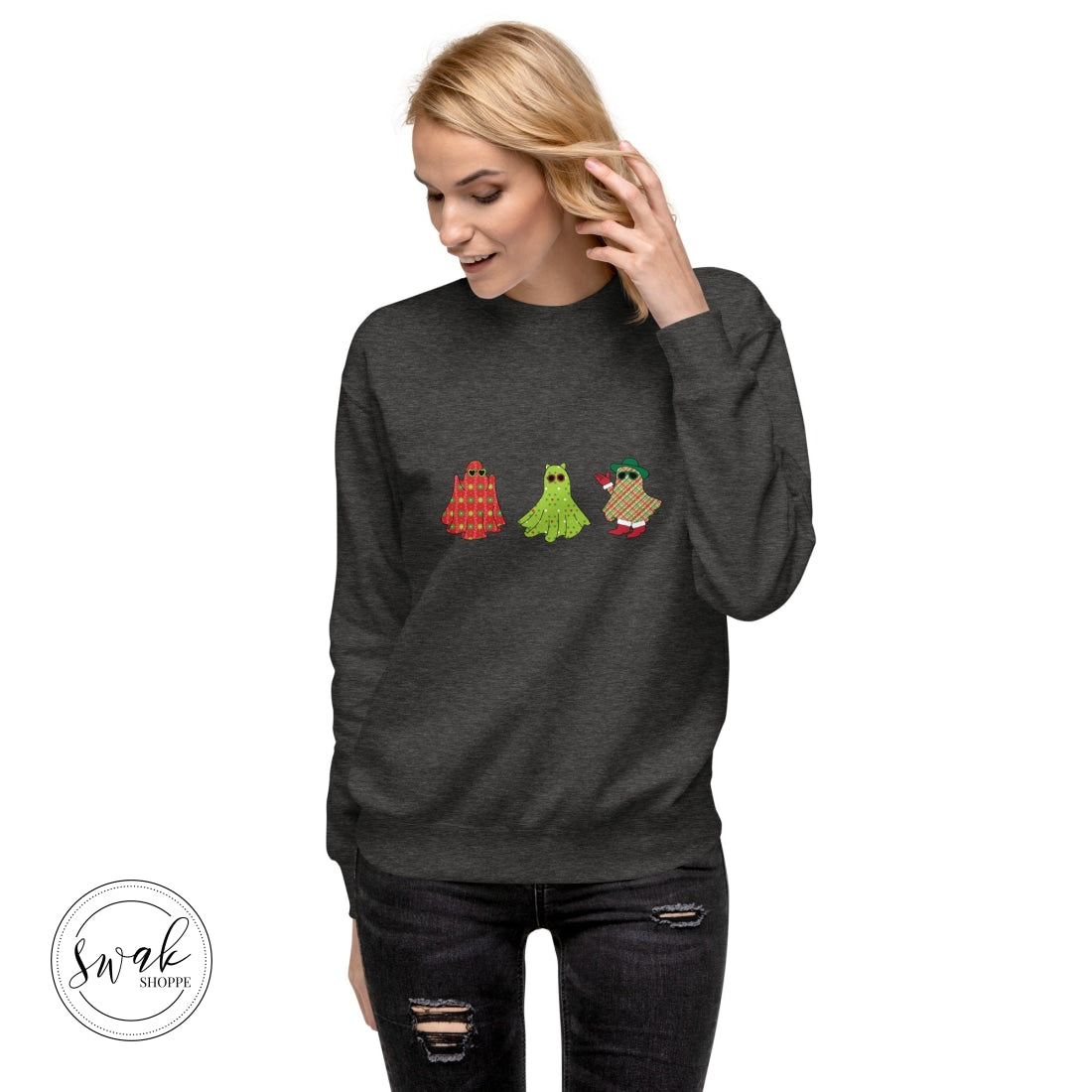 Holiday Festive Ghosts Unisex Premium Sweatshirt