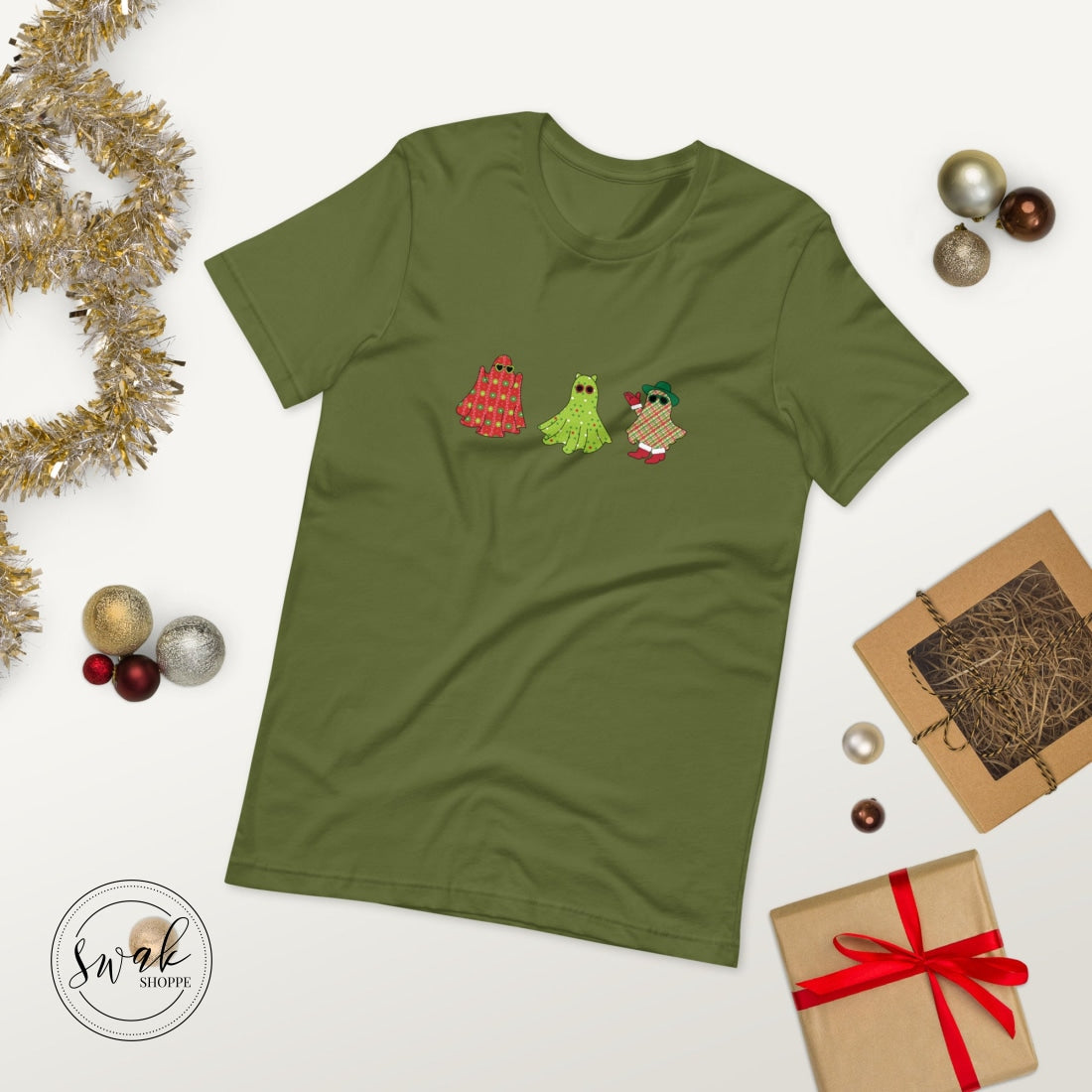 Holiday Festive Ghosts Unisex T-Shirt