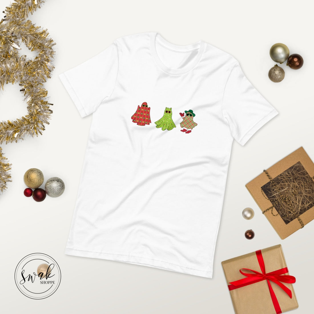 Holiday Festive Ghosts Unisex T-Shirt