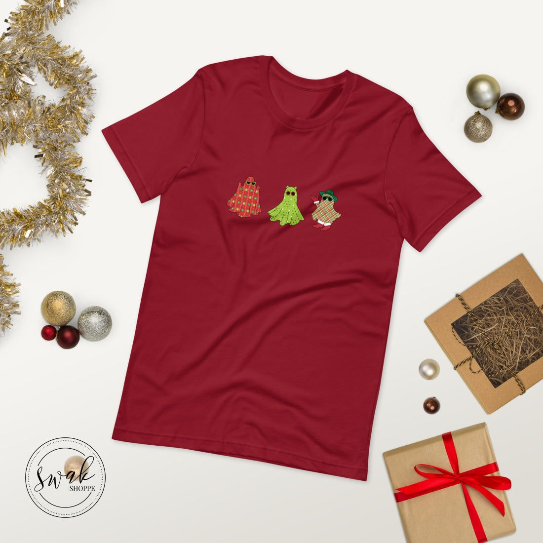 Holiday Festive Ghosts Unisex T-Shirt