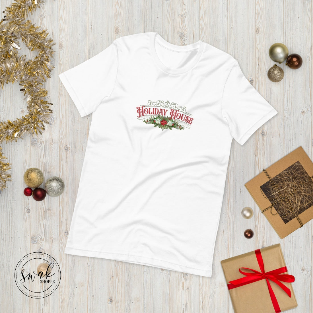 Holiday House Olde Time Sign Unisex T-Shirt White / Xs