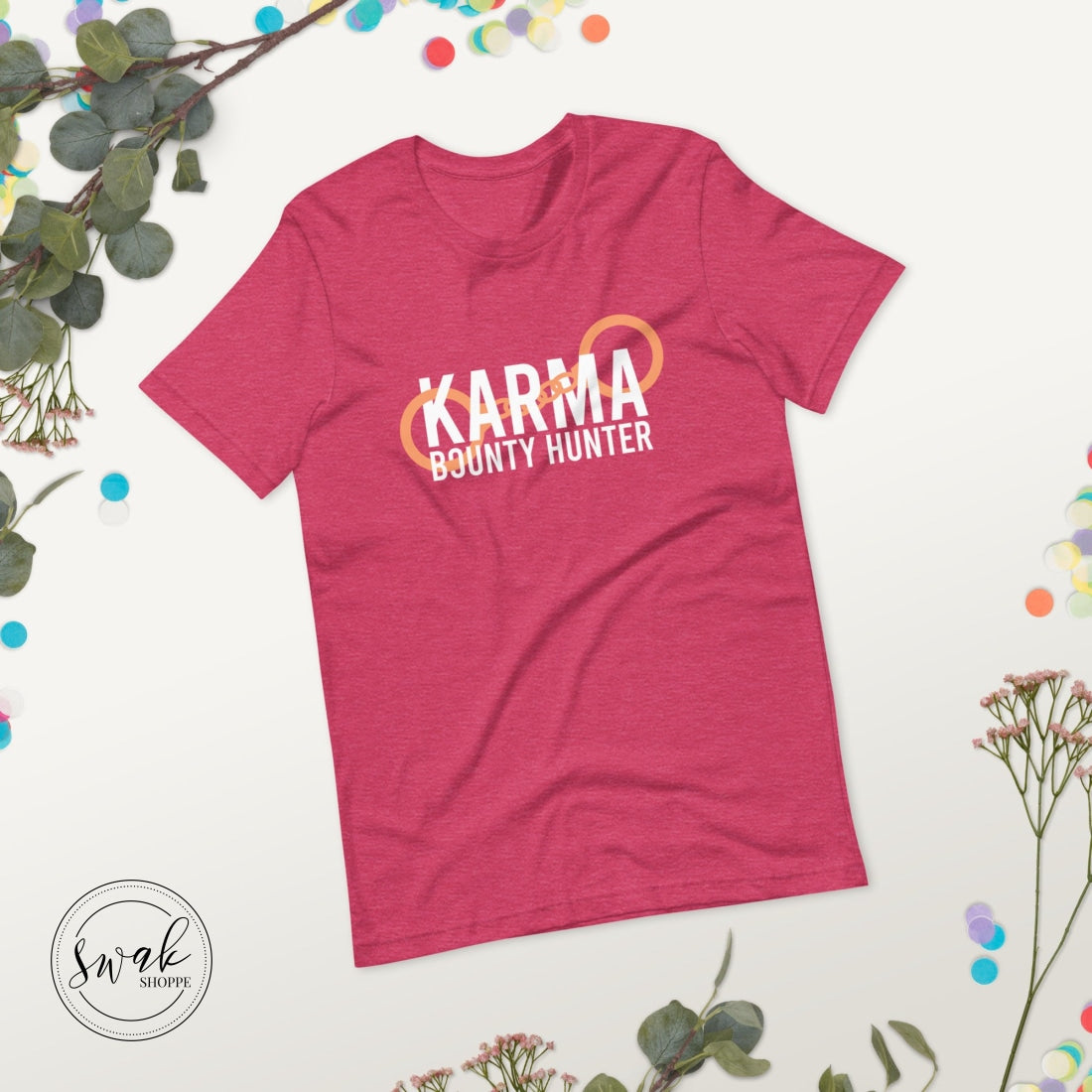 Karma Bounty Hunter White Logo Unisex T-Shirt