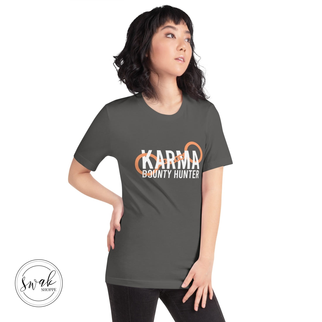 Karma Bounty Hunter White Logo Unisex T-Shirt