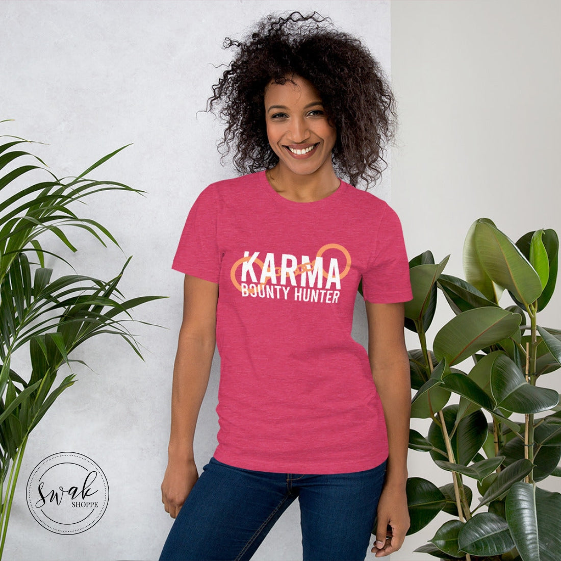 Karma Bounty Hunter White Logo Unisex T-Shirt