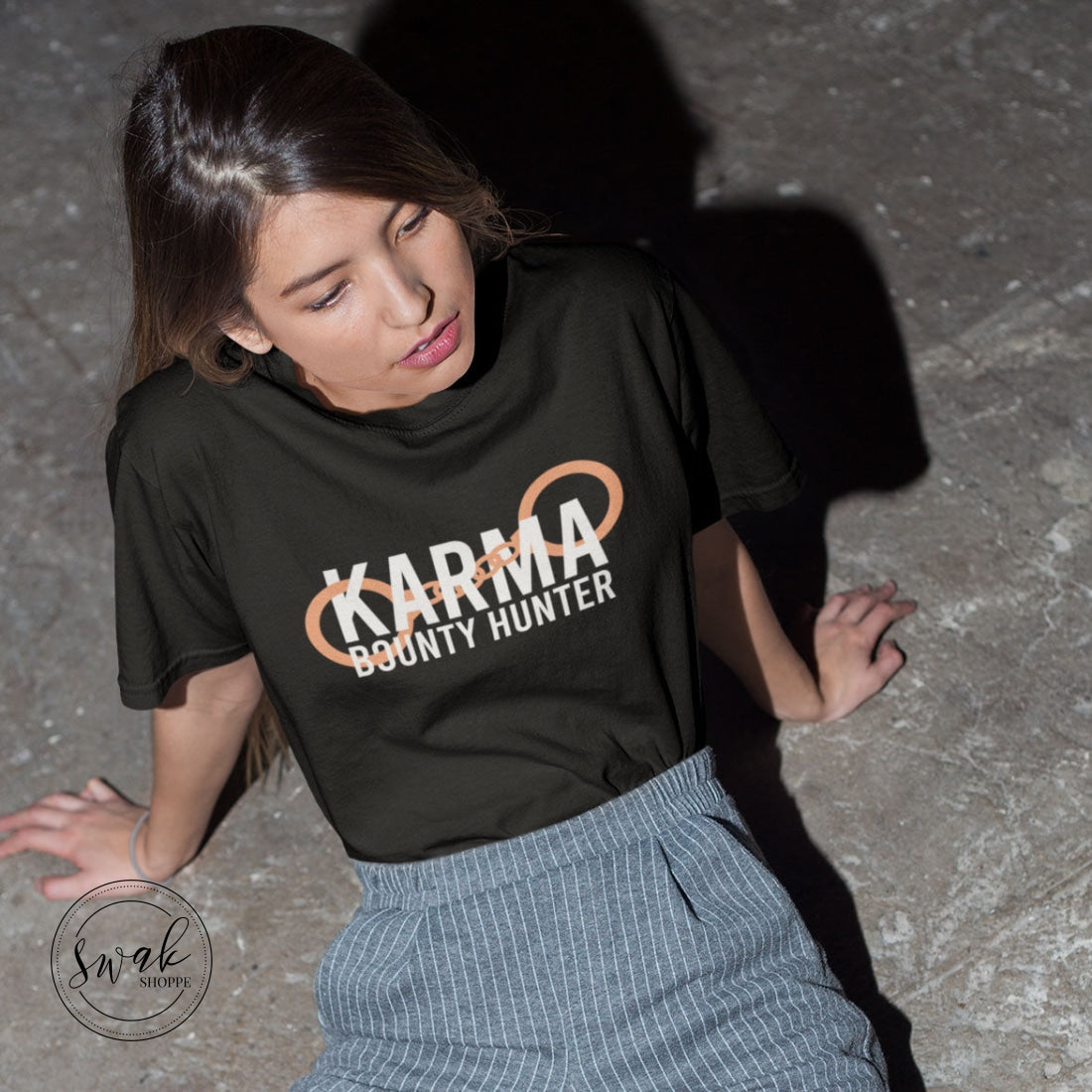 Karma Bounty Hunter White Logo Unisex T-Shirt