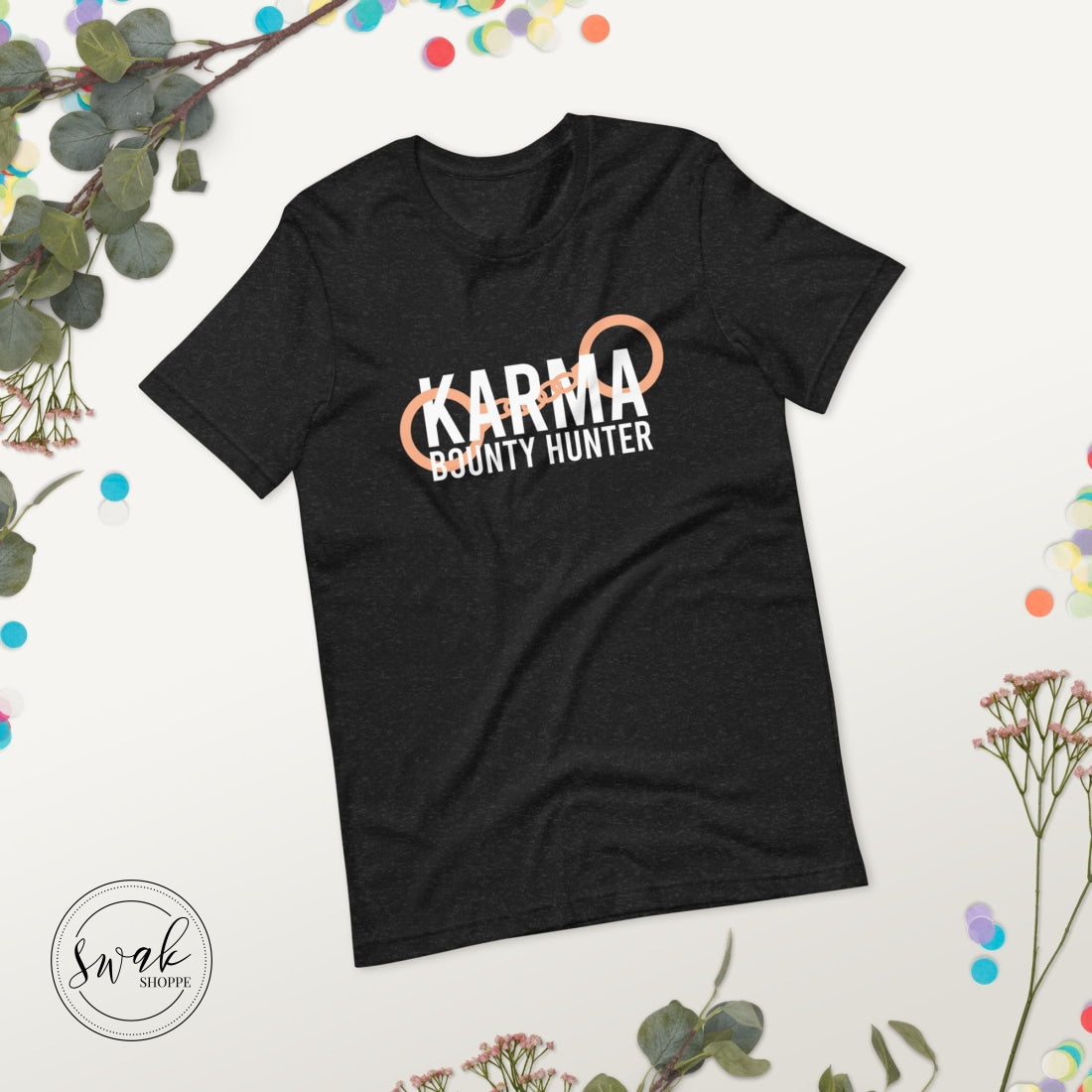 Karma Bounty Hunter White Logo Unisex T-Shirt
