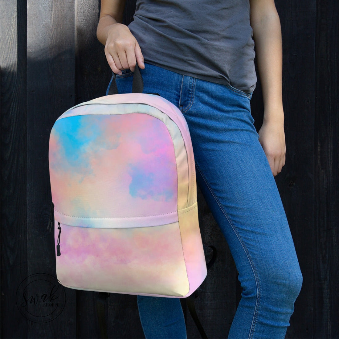 Love Rainbow Cloud Backpack With Pocket