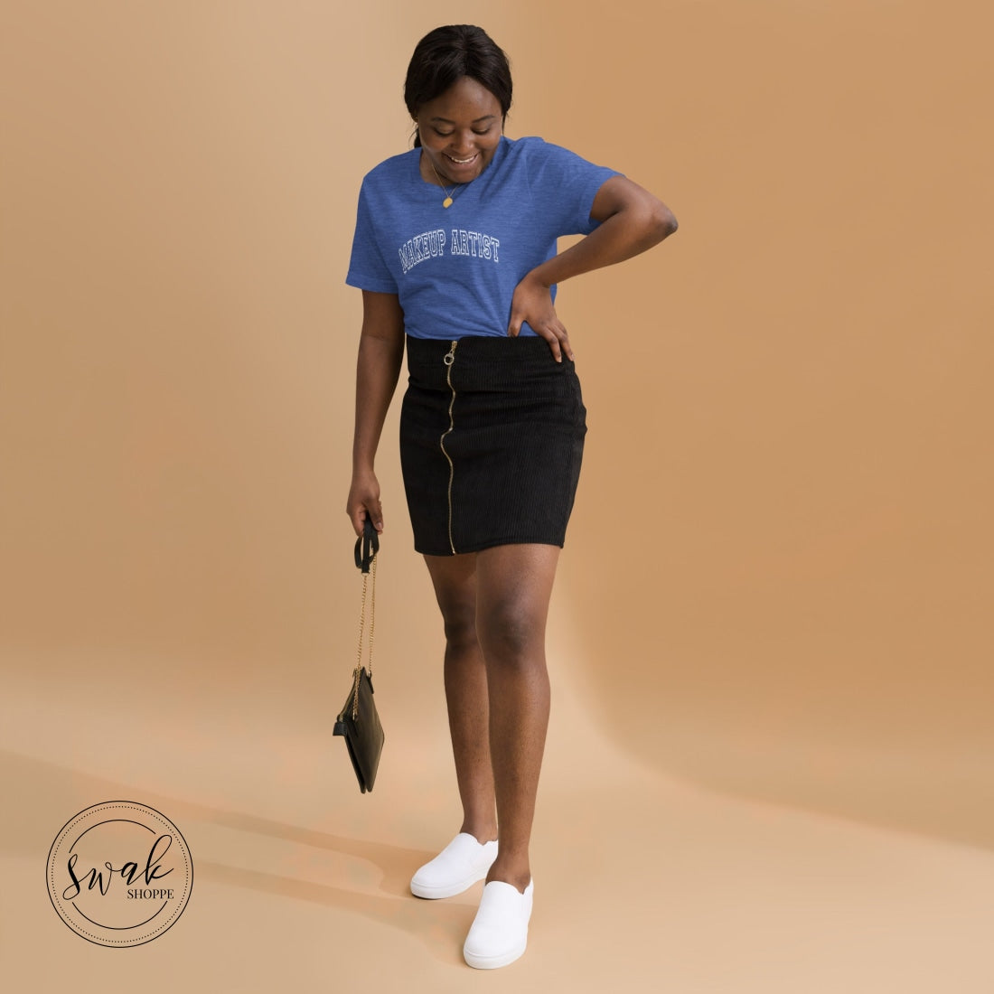 Mua Makeup Artist Varsity Unisex T-Shirt Heather True Royal / S