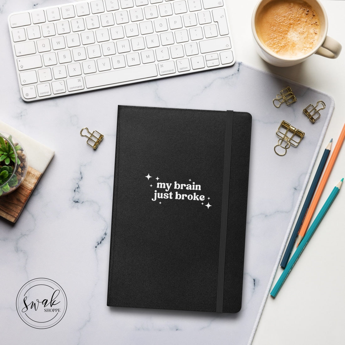 My Brain Just Broke Hardcover Bound Notebook