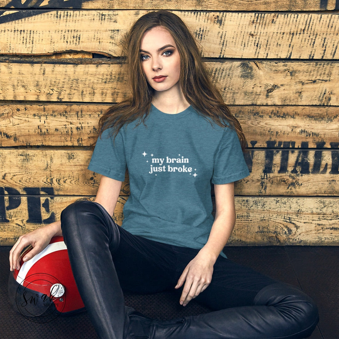 My Brain Just Broke Unisex T-Shirt Heather Deep Teal / S