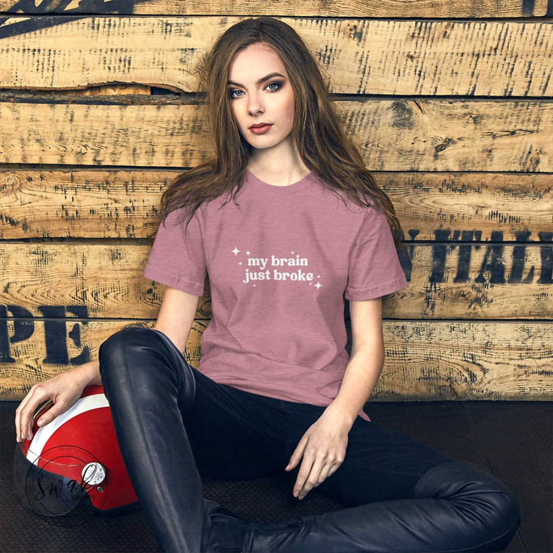 My Brain Just Broke Unisex T-Shirt Heather Orchid / S