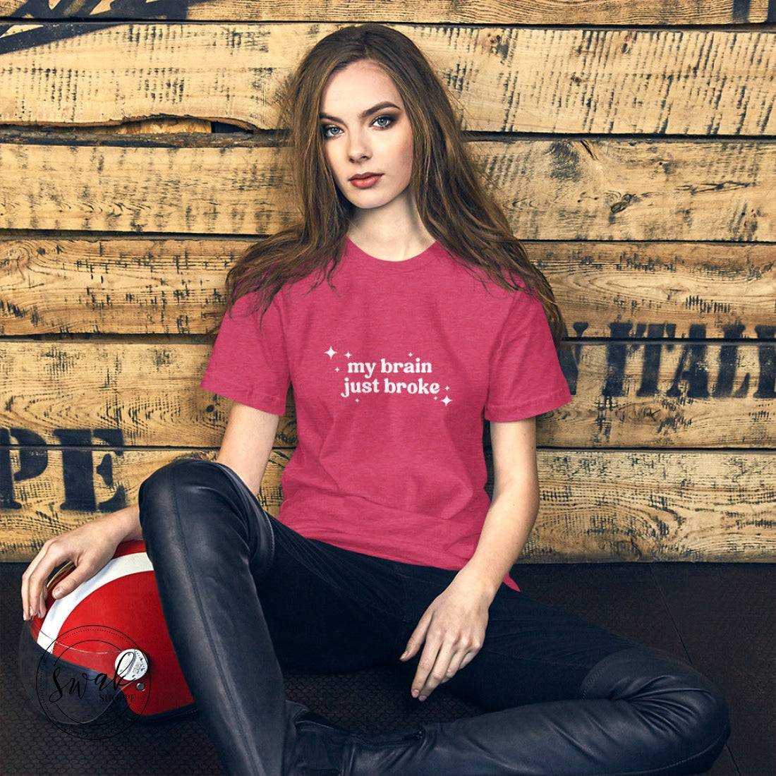 My Brain Just Broke Unisex T-Shirt Heather Raspberry / S