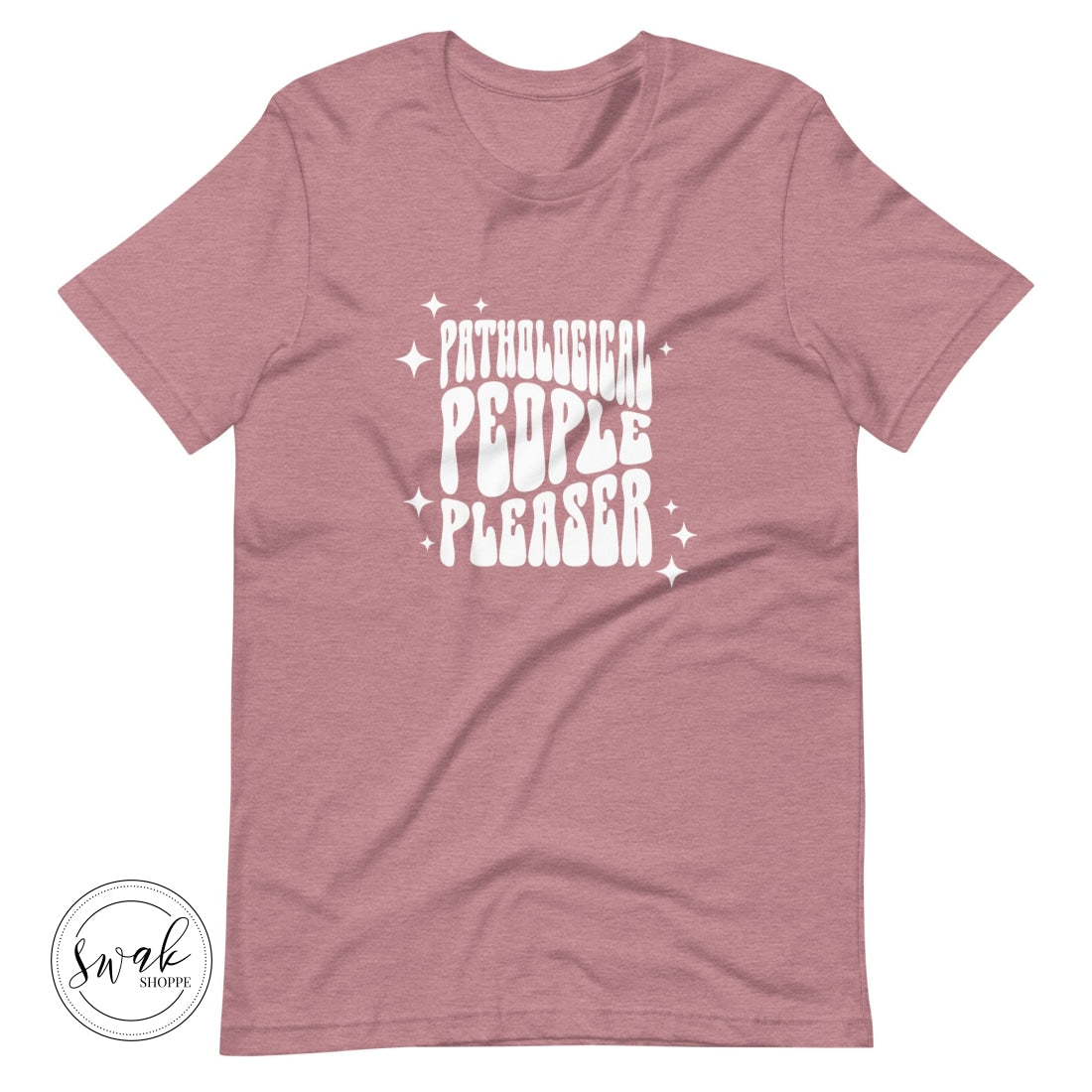 Pathological People Pleaser Retro White Wavy Logo Unisex T-Shirt