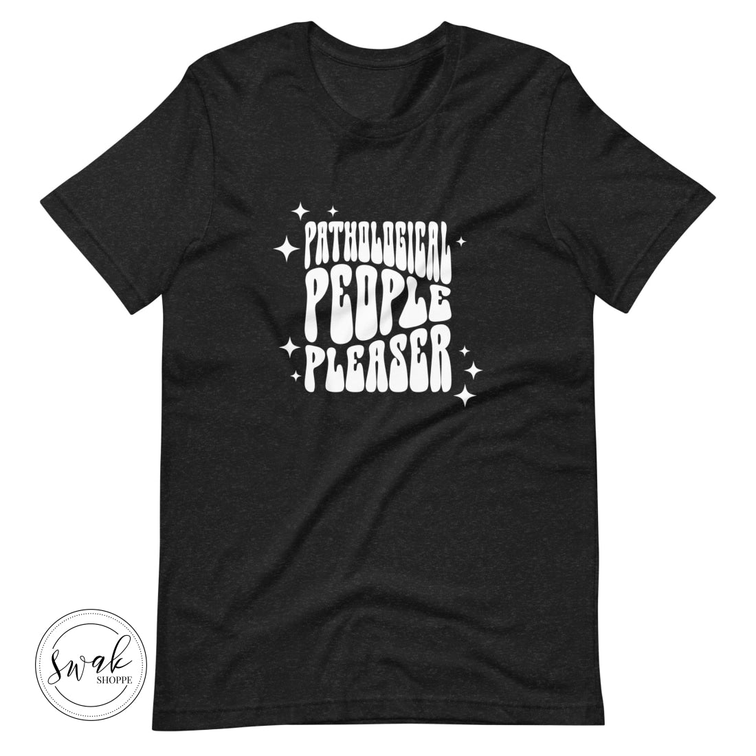 Pathological People Pleaser Retro White Wavy Logo Unisex T-Shirt