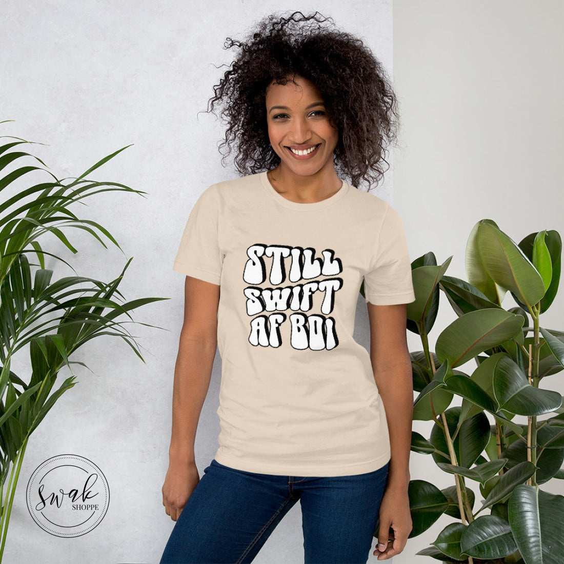 Still Swift Af Boi Unisex T-Shirt Soft Cream / Xs