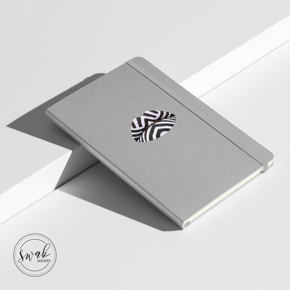 Swak Beauty Chevron Swimsuit Lip Art Hardcover Bound Notebook
