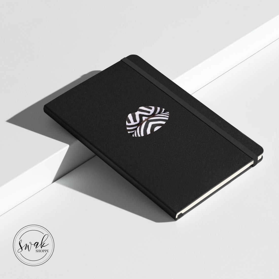 Swak Beauty Chevron Swimsuit Lip Art Hardcover Bound Notebook