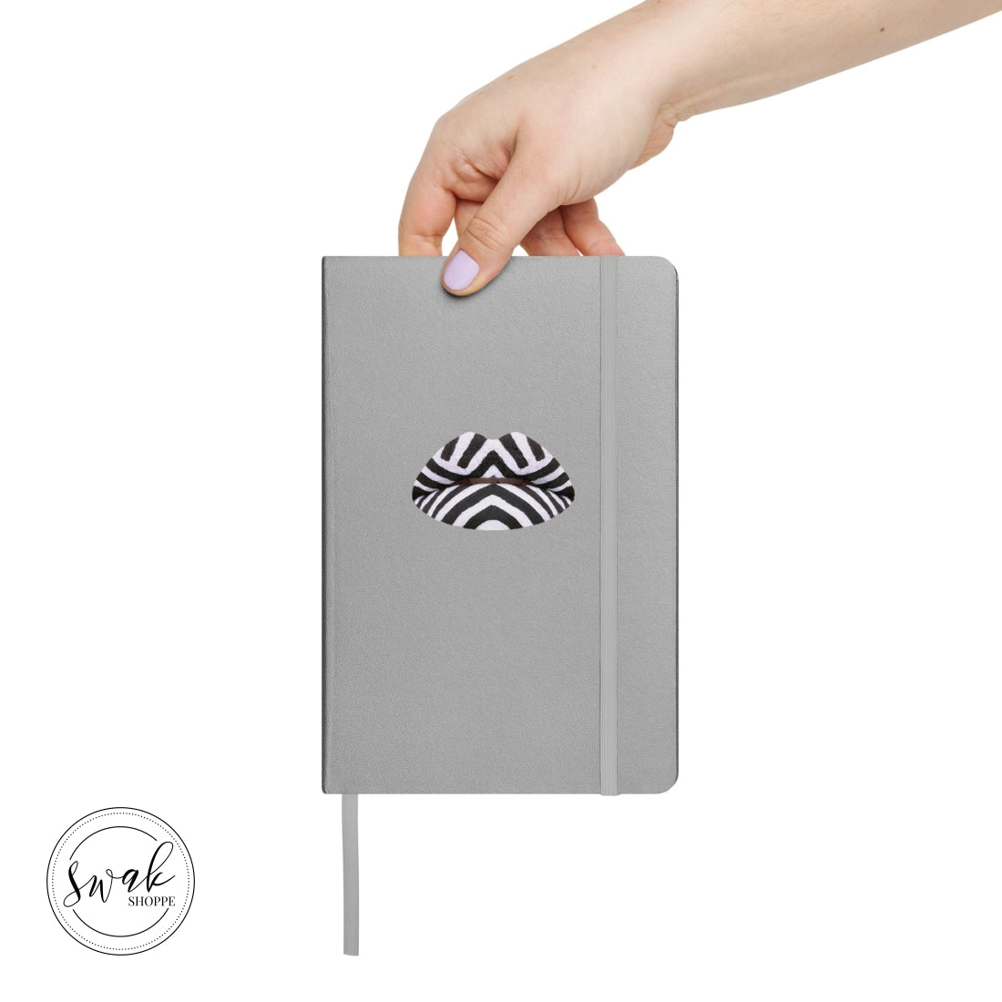 Swak Beauty Chevron Swimsuit Lip Art Hardcover Bound Notebook
