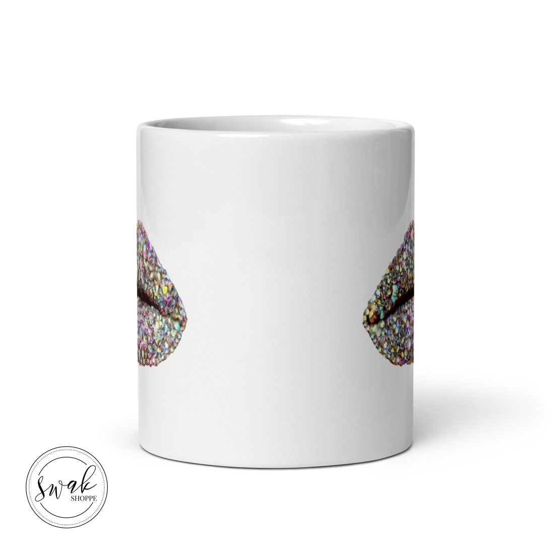 Swak Beauty Rhinestone Crystal Lip Art Mug