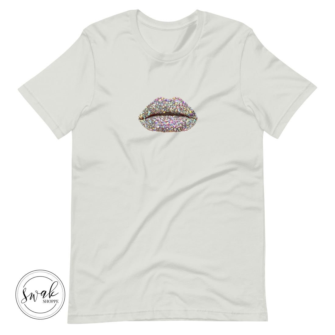 Swak Beauty Rhinestone Crystal Lip Art Unisex T-Shirt