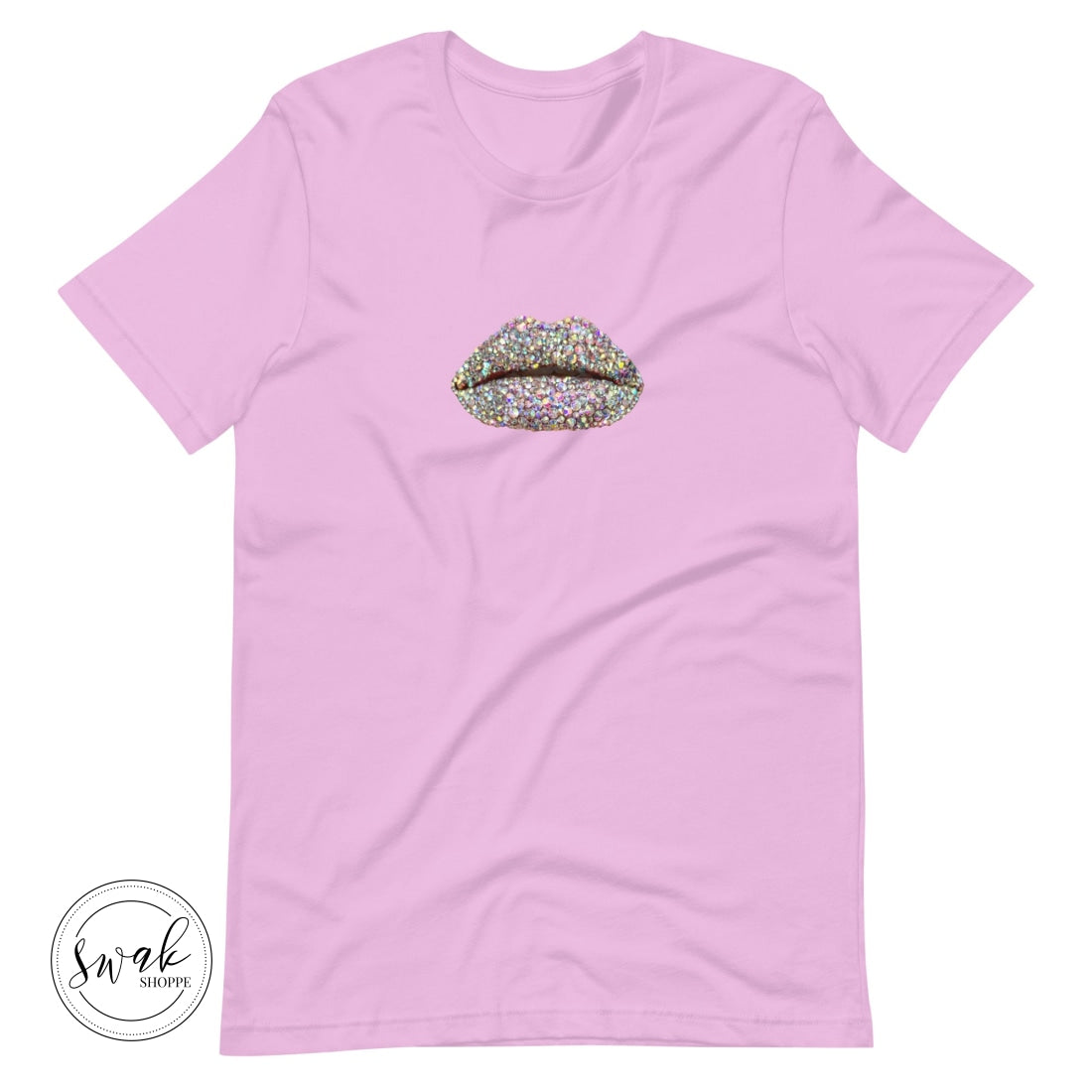 Swak Beauty Rhinestone Crystal Lip Art Unisex T-Shirt