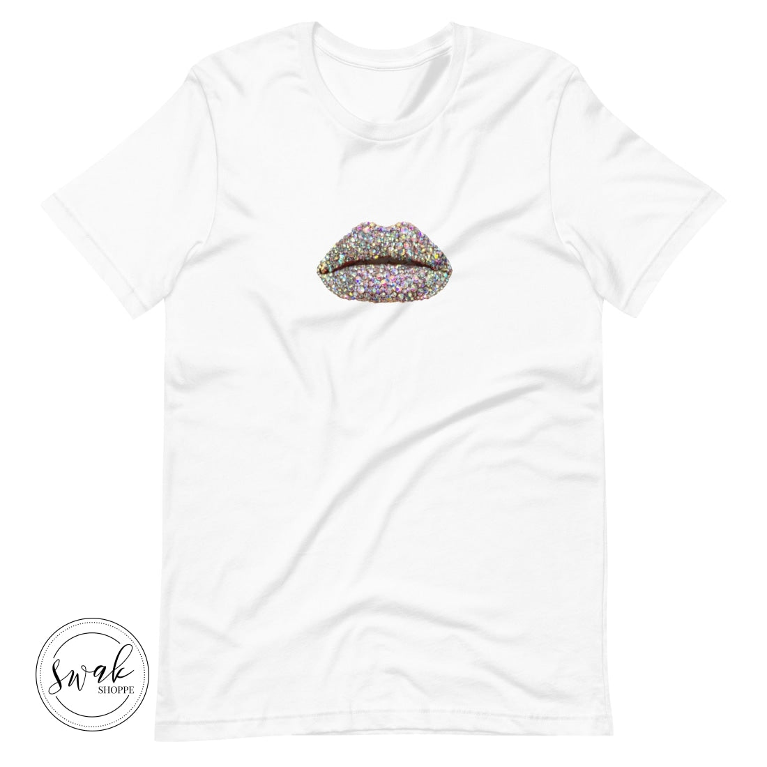 Swak Beauty Rhinestone Crystal Lip Art Unisex T-Shirt