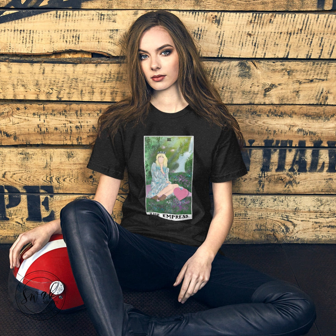 Taylor + Tarot The Empress Unisex T-Shirt Black Heather / Xs