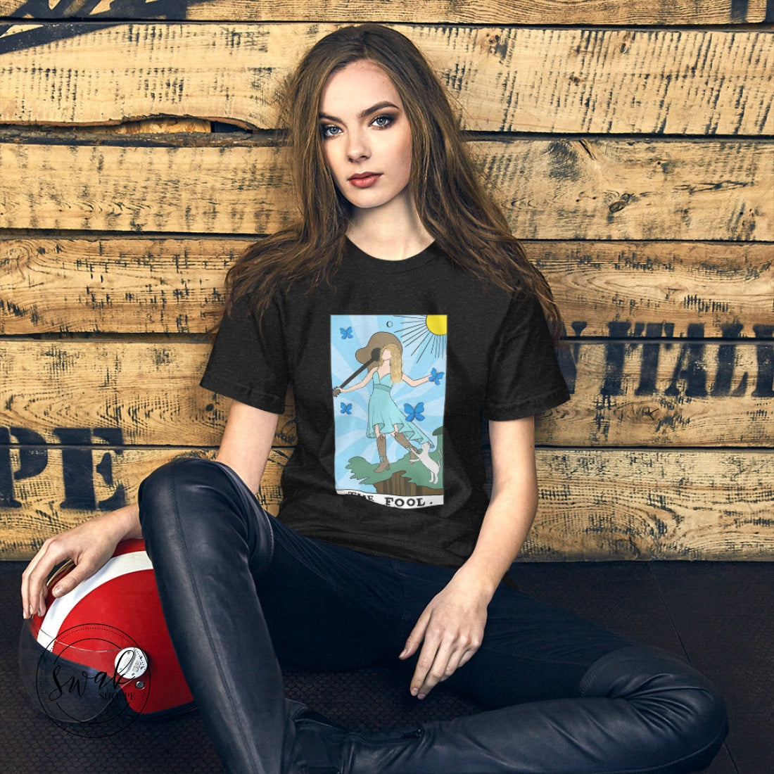 Tarot Taylor The Fool Unisex T-Shirt Black Heather / Xs