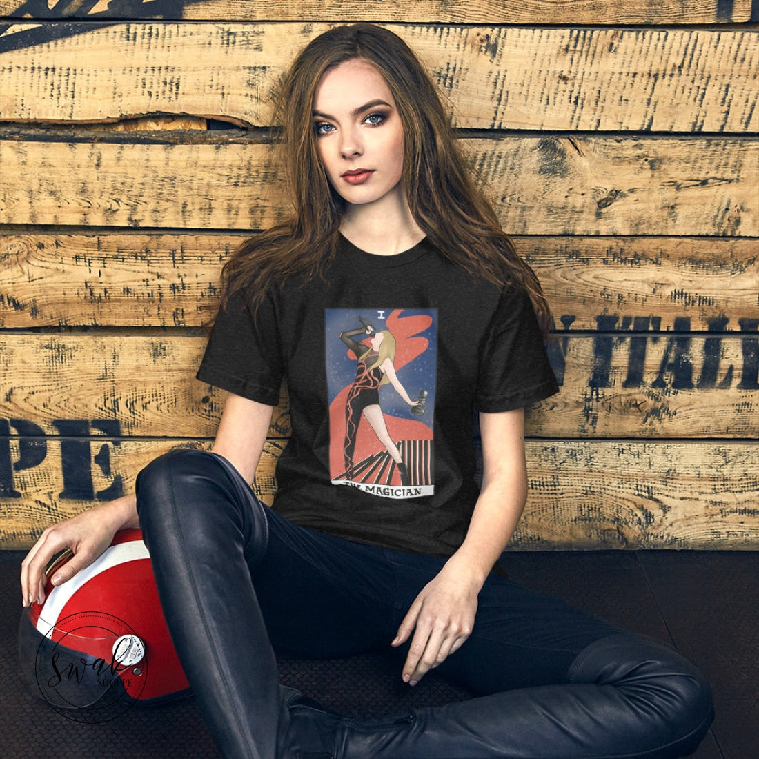 Taylor + Tarot The Magician Unisex T-Shirt Black Heather / Xs