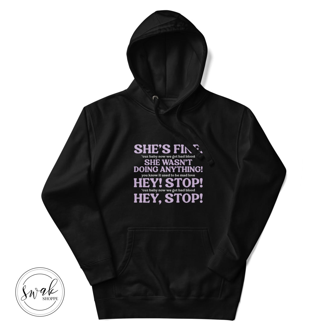Taylor The Defender Unisex Hoodie Black / S