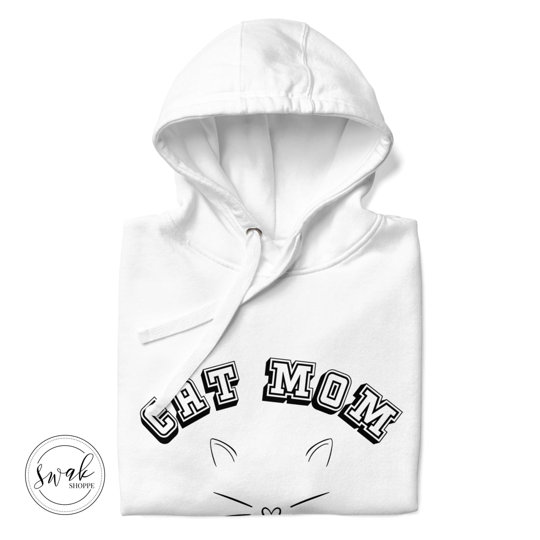 Cat Mom Collegiate Sketch Unisex Hoodie