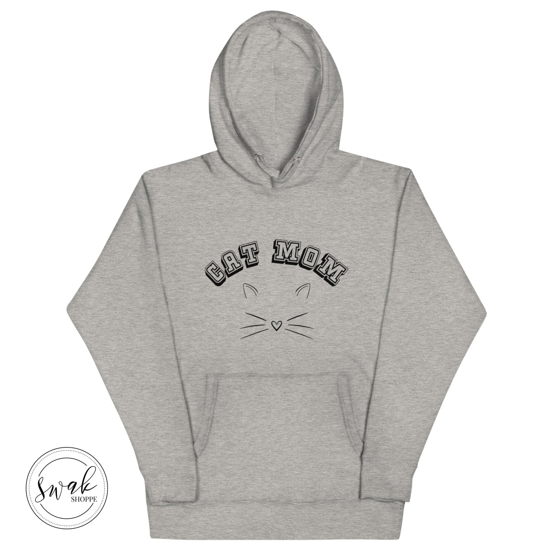 Cat Mom Collegiate Sketch Unisex Hoodie