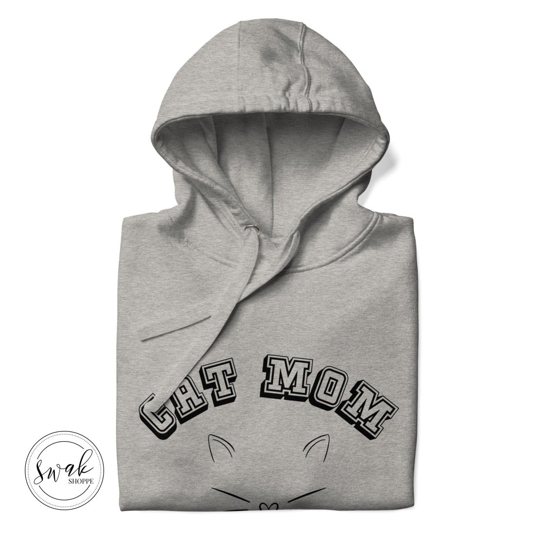 Cat Mom Collegiate Sketch Unisex Hoodie