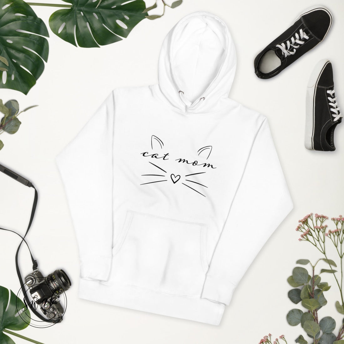 Cat Mom Sketch Unisex Hoodie