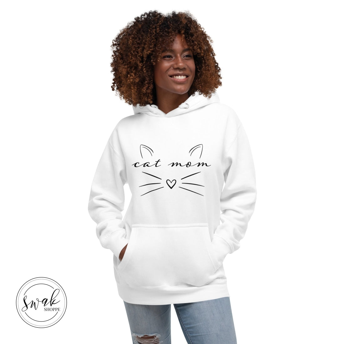 Cat Mom Sketch Unisex Hoodie