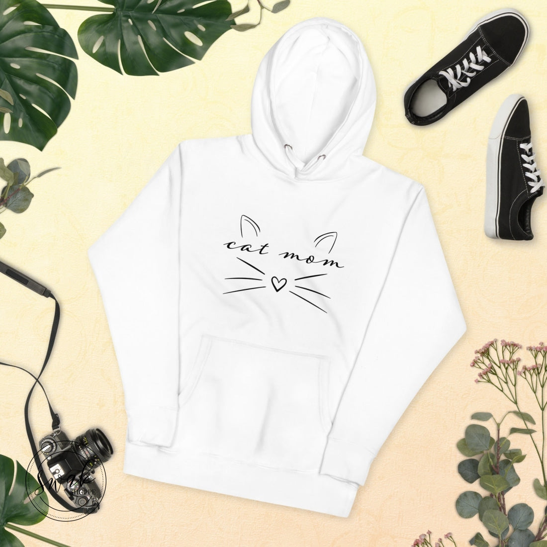 Cat Mom Sketch Unisex Hoodie S