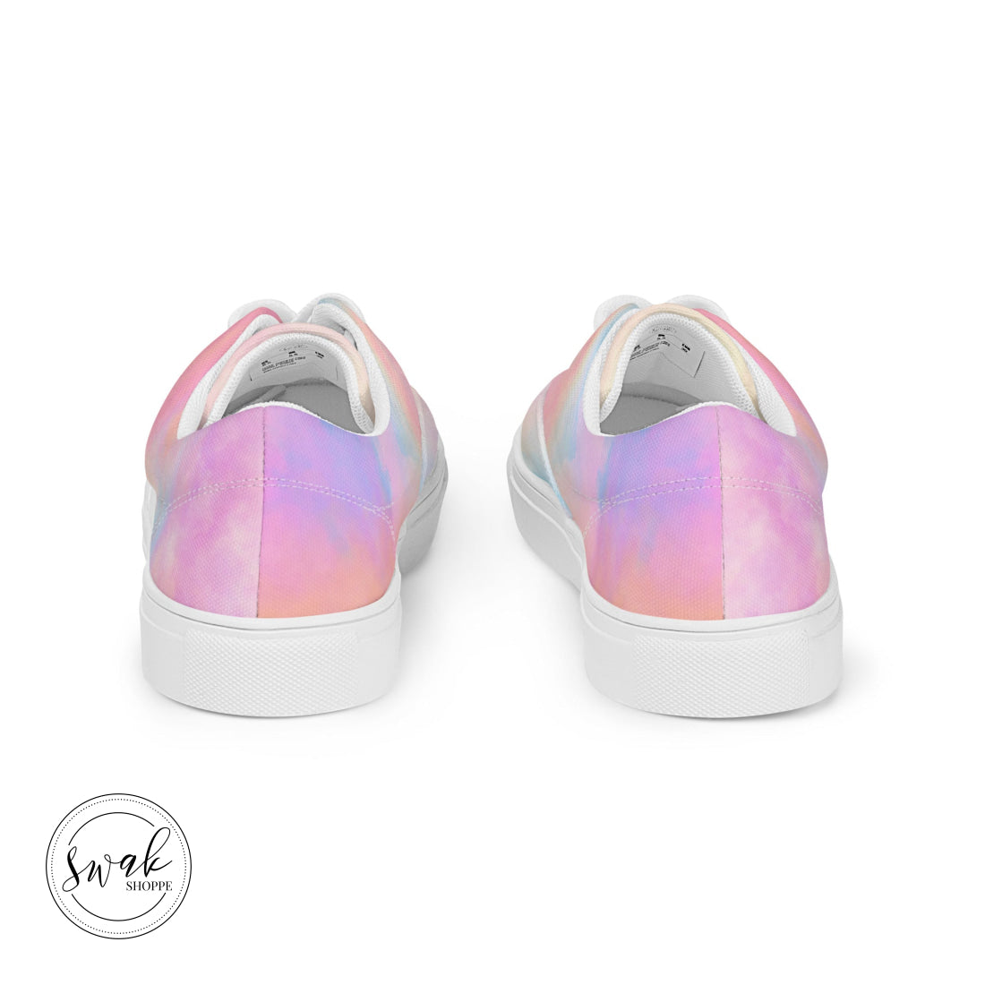 Lover Rainbow Cloud Womens Lace-Up Canvas Shoes