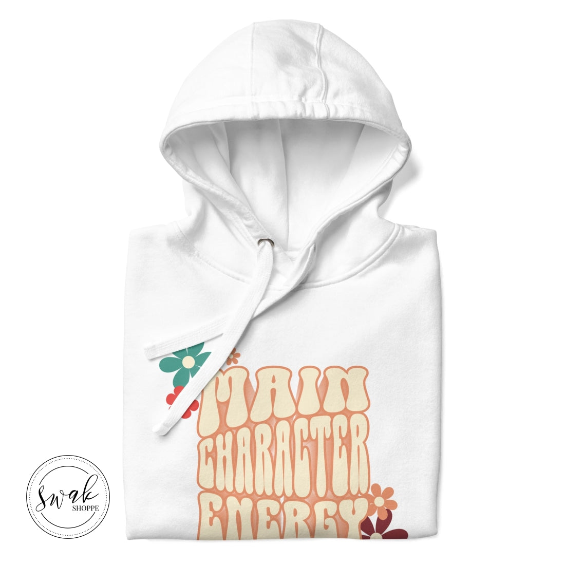 Main Character Energy Groovy 3D Retro Flower Unisex Hoodie