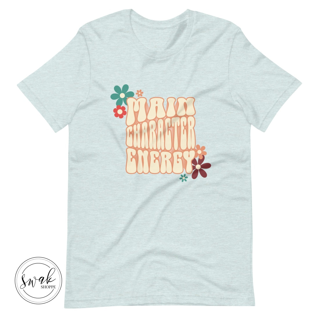 Main Character Energy Groovy 3D Retro Flower Unisex T-Shirt