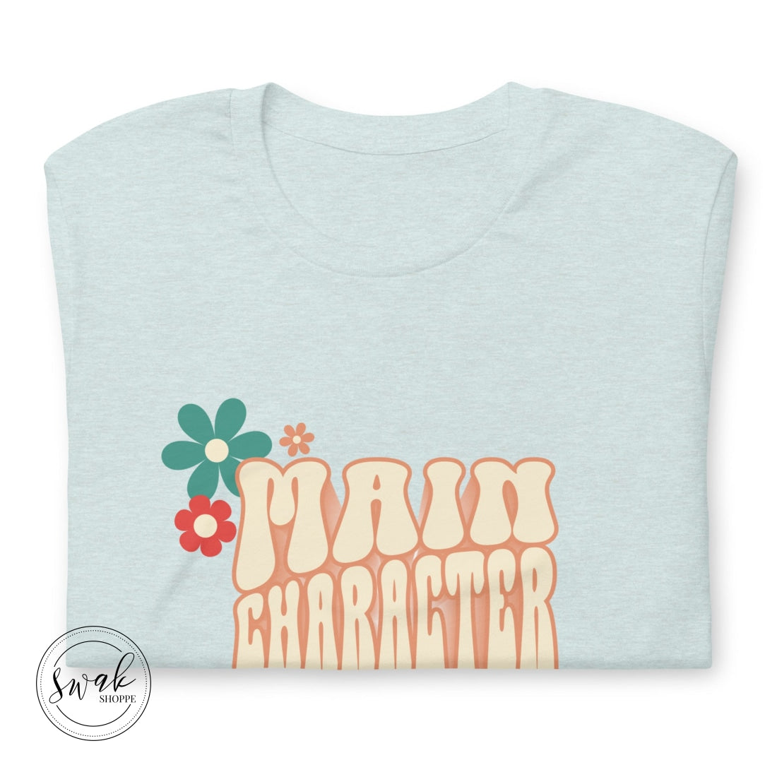 Main Character Energy Groovy 3D Retro Flower Unisex T-Shirt