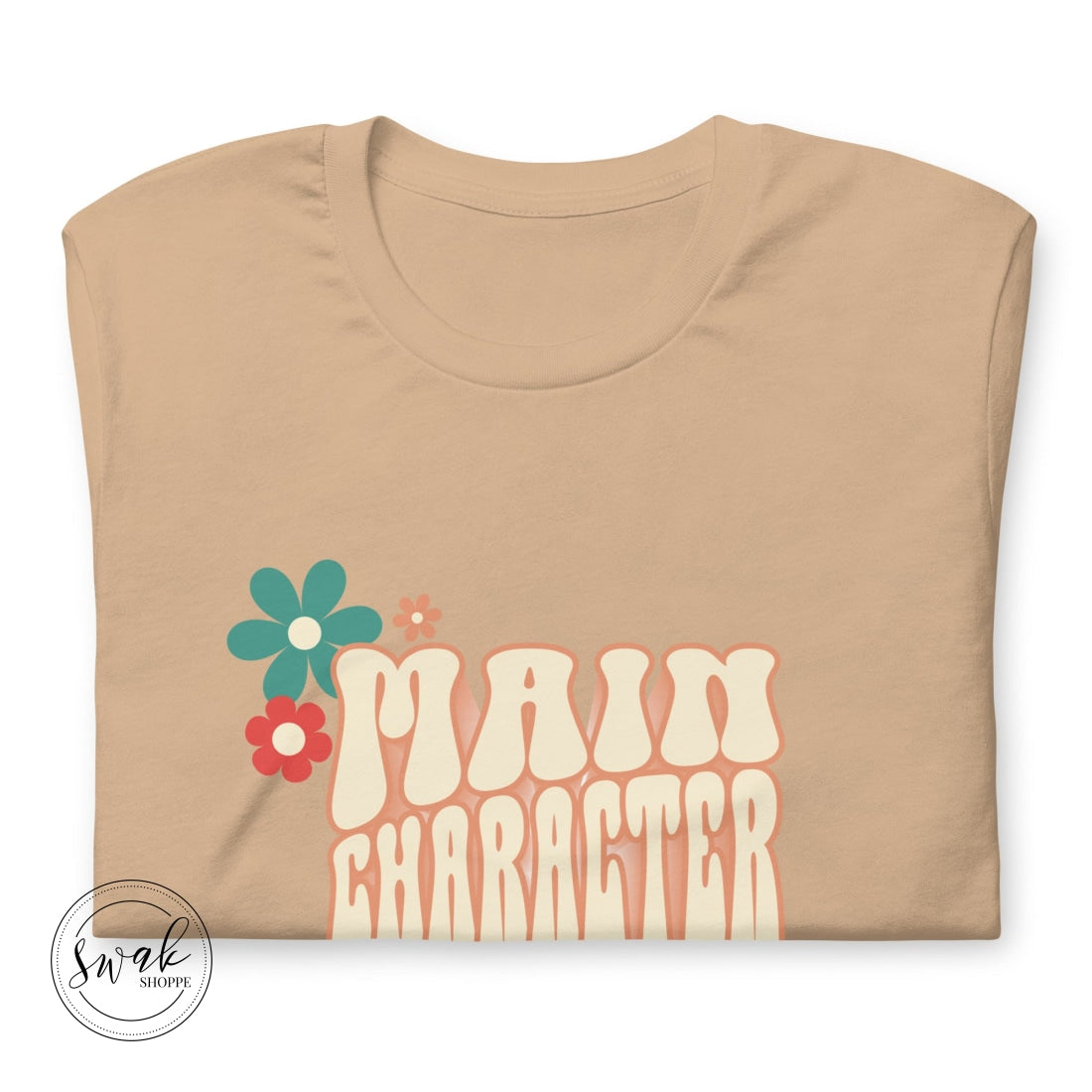 Main Character Energy Groovy 3D Retro Flower Unisex T-Shirt