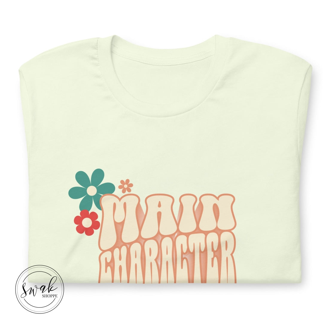 Main Character Energy Groovy 3D Retro Flower Unisex T-Shirt
