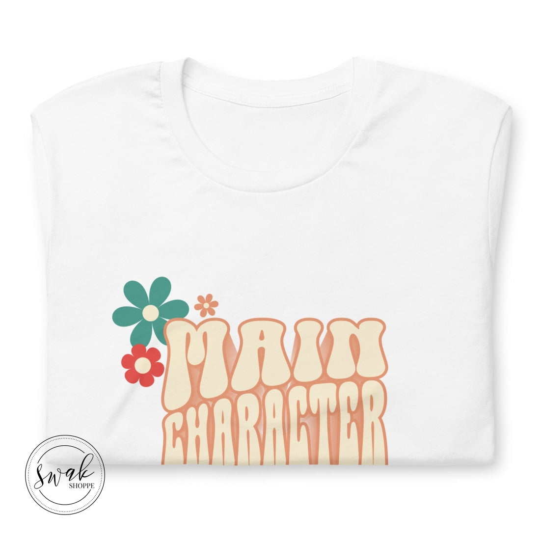 Main Character Energy Groovy 3D Retro Flower Unisex T-Shirt